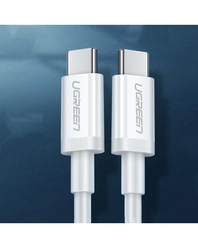 USB კაბელი UGREEN 60518 USB 2.0 C M/M ABS Cover 1m (White) , 5 image - Primestore.ge