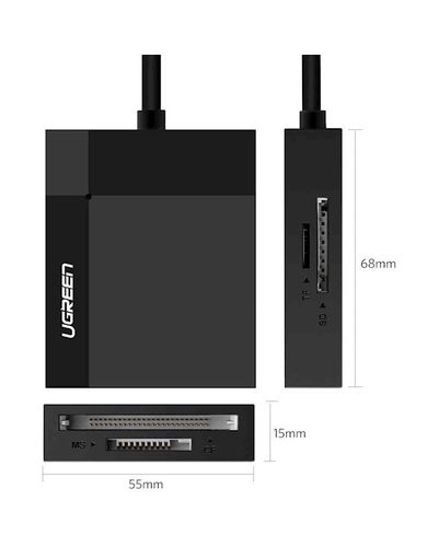 ბარათის წამკითხველი UGREEN CR125 (30333) USB 3.0 All-in-One Card Reader 0.5M , 6 image - Primestore.ge