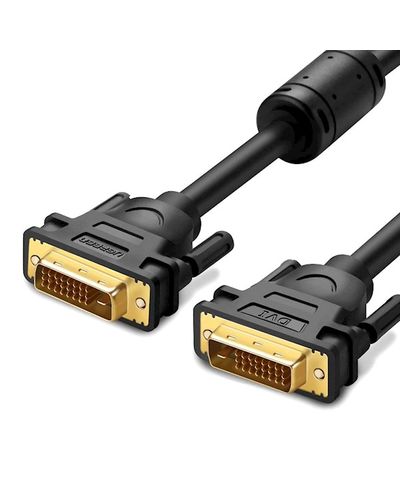 DVI cable UGREEN DV101 (11604) DVI-D 24 + 1 Male to Male Dual Link Video Cable, 2m, Black