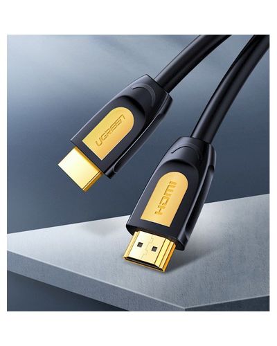 HDMI Cable UGREEN HD101 (10129) Round HDMI Cable 2m (Yellow / Black), 4 image