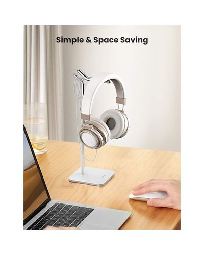 Headphone Stand UGREEN LP143 (80701) Earphone Holder Stand, Silver, 4 image