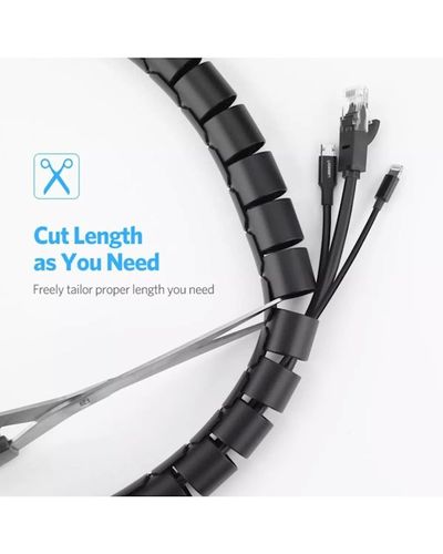 Cable Management UGREEN 30820 Protection Tube DIA 25mm 5m (Black), 3 image