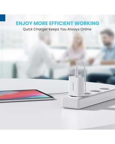 Mobile phone charger UGREEN CD137 (60450) Fast Charging Power Adapter with PD 18W EU (White), 2 image