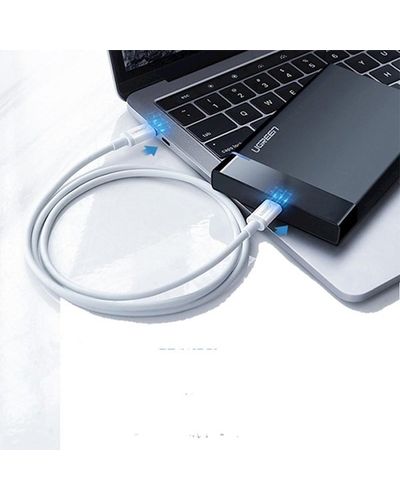 USB cable UGREEN 60518 USB 2.0 CM / M ABS Cover 1m (White), 3 image