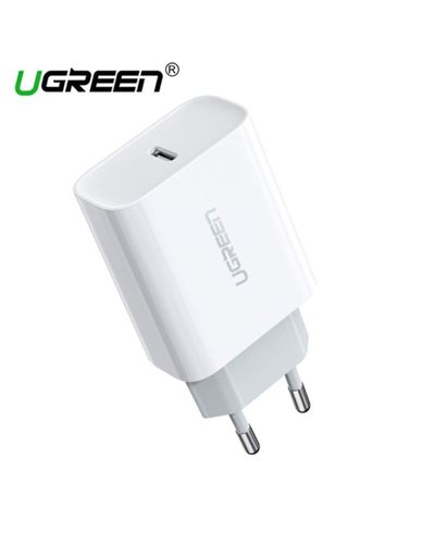Mobile phone charger UGREEN CD137 (60450) Fast Charging Power Adapter with PD 18W EU (White)