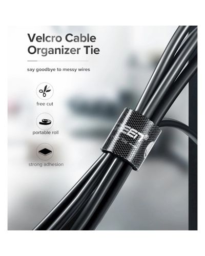 კაბელების მენეჯერი UGREEN LP124 (40356) Cable Organizer 5m Black , 4 image - Primestore.ge