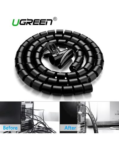 კაბელ მენეჯმენტი UGREEN LP121 (30819) Protection Tube DIA 25mm 3m (Black),LP121  - Primestore.ge