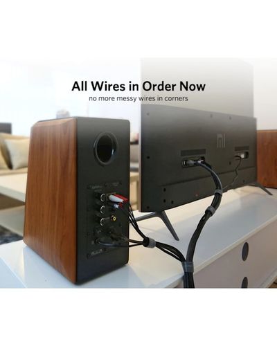 კაბელების მენეჯერი UGREEN LP124 (40356) Cable Organizer 5m Black , 6 image - Primestore.ge