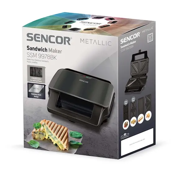 სენდვიჩის აპარატი SSM 9978BK  SANDWICH  MAKER , 7 image - Primestore.ge