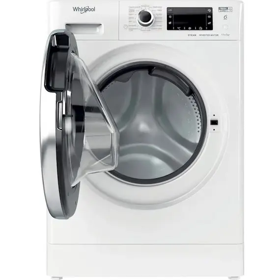 Washing Machine Whirlpool Washing Machine with Dryer FWDD 1171582 WBCV RU (869991639130) 11 kg (7 kg), 1600 rpm, A +, 60 cm, display, invertor, Silver, 3 image
