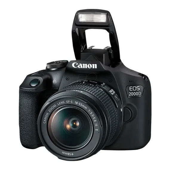 ფოტოაპარატი Canon EOS 2000D EF-S 18-55 IS II KIT Black  - Primestore.ge
