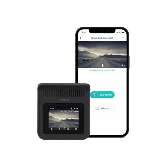 ვიდეო რეგისტრატორი Xiaomi 70mai Dash Cam A400 Black , 2 image - Primestore.ge
