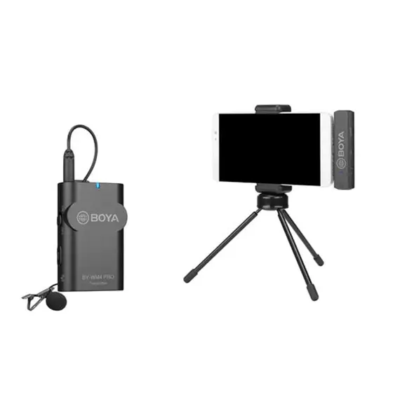 მიკროფონი BOYA BY-WM4 Pro-K6 2.4 GHz Wireless Microphone System For Android and other Type-C devices , 3 image - Primestore.ge
