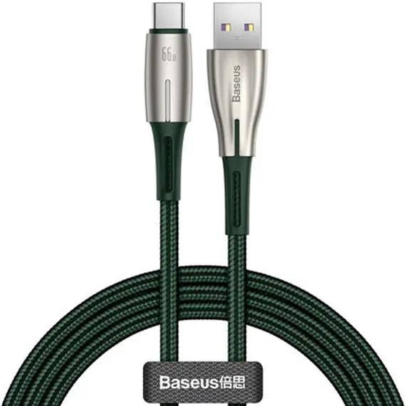 კაბელი Baseus Water Drop Shaped Lamp Super Charge Cable For Type-C 66W 1m CATSD-M06  - Primestore.ge