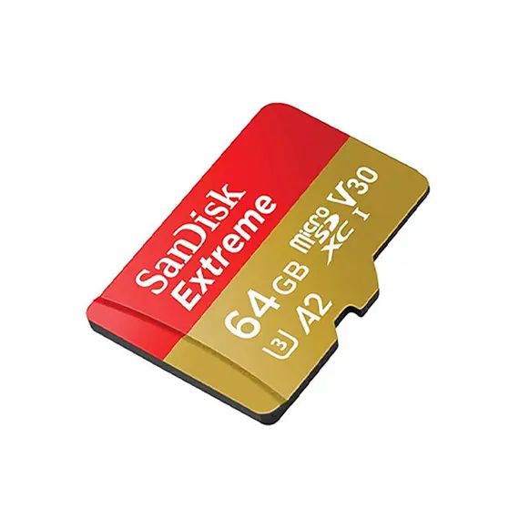 Memory Card SanDisk 64GB Extreme MicroSD / XC UHS-I Card Up to 160MB / s / C10 / U3 / V30 / 4K / A2 SDSQXA2-064G-GN6AA, 2 image