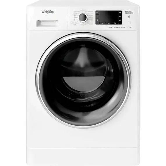 Washing machine Whirlpool FWDD 1171582 WBCV RU - 11 KG/ 7 KG Drying, 1600 rpm 60X60X85, FreshCare+, STEAMCare, 6th Sense Technology, white