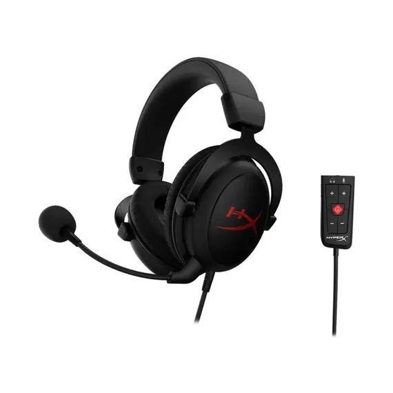 Headphone HyperX HX-HSCC-2-BK/WW Cloud Core 7.1 Wired On Ear Headphones with Mic (Black), 2 image