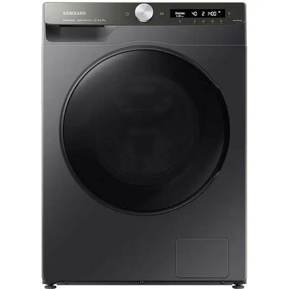 Washing machine with dryer Samsung WD80A6S44BN/LP - 8 KG / 5KG, 1400 RPM, Artificial Intellect, EcoBubble, Airwash, STEAM, INVERTER, QDrive, SMART, Black