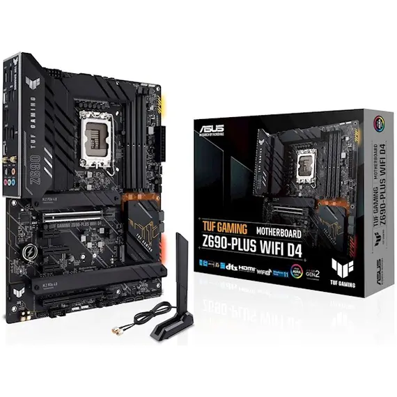 დედა დაფა ASUS TUF_GAM_Z690-PLUS_WIFID4 s1700 Z690 4xDDR4 M.2 HDMI-DP Wi-Fi!!!BT ATX , 4 image - Primestore.ge