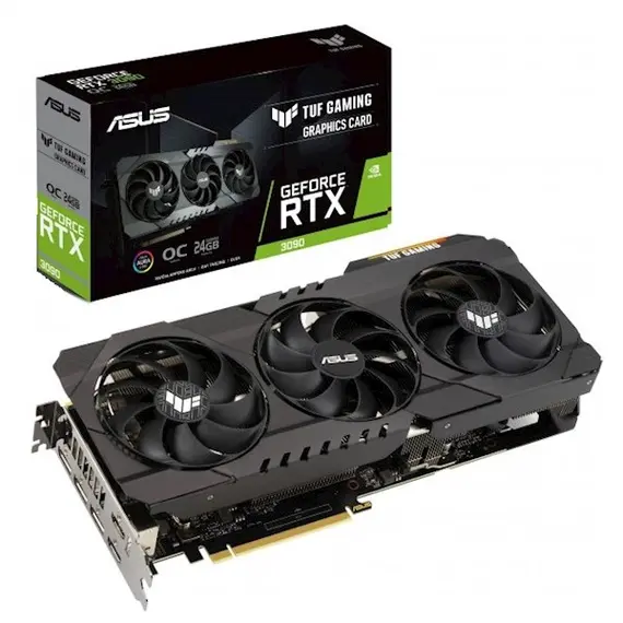 ვიდეო დაფა ASUS GeForce RTX3090 24GB GDDR6X TUF GAMING OC  - Primestore.ge