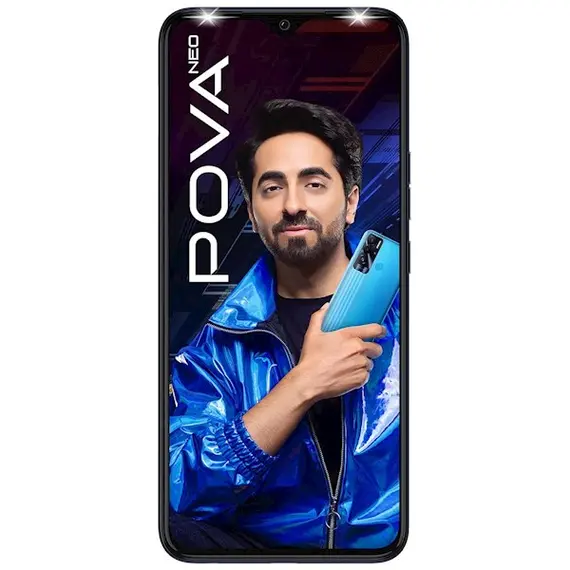 Mobile phone TECNO Smartphone POVA NEO (LE6) 4/64Gb Dual SIM Obsidian Black (10030724), 2 image