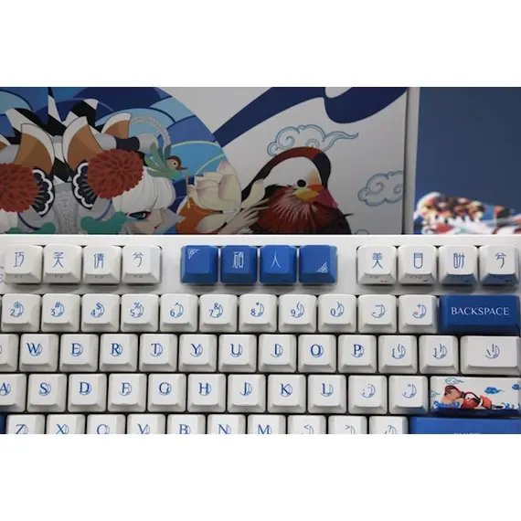 Keyboard Varmilo Keyboard VA87M Lovebirds-I, Cherry MX Silent Red, EU, 4 image