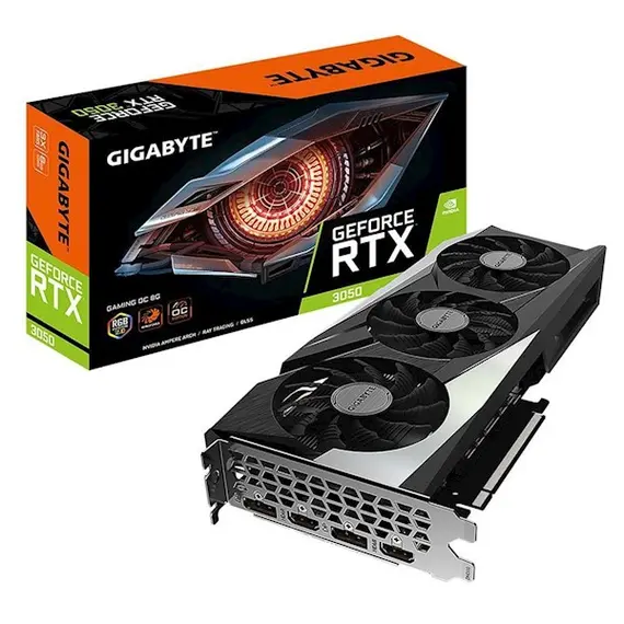 Video board GIGABYTE Videocard GeForce RTX3050 8Gb GDDR6 Gaming OC LHR