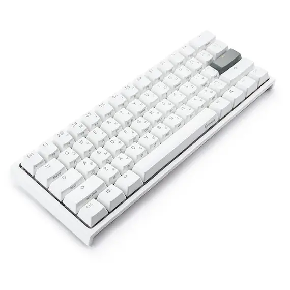 კლავიატურა Ducky Keyboard  One 2 Mini, Cherry Blue, RGB LED, RU PBT, White , 2 image - Primestore.ge