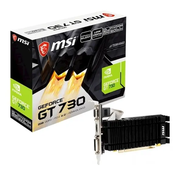 Video board MSI GeForce GT730 2GB DDR3 low profile silent