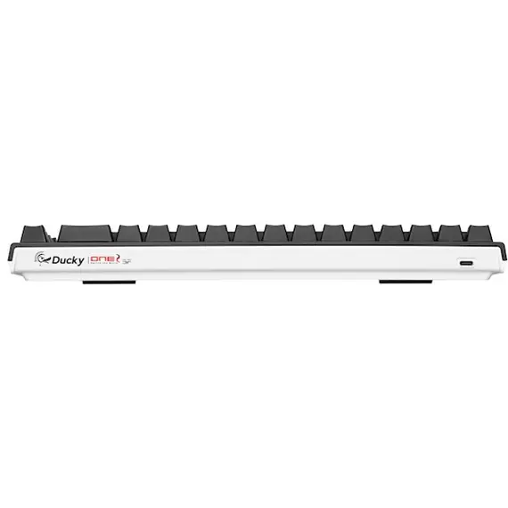 კლავიატურა Ducky Keyboard  One 2 SF, Cherry Silent Red, RGB LED, RU, Black-White - Primestore.ge