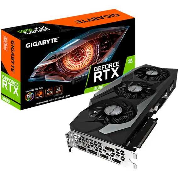 ვიდეო დაფა GIGABYTE Videocard GeForce RTX3090 24GB GDDR6 GAMING OC  - Primestore.ge