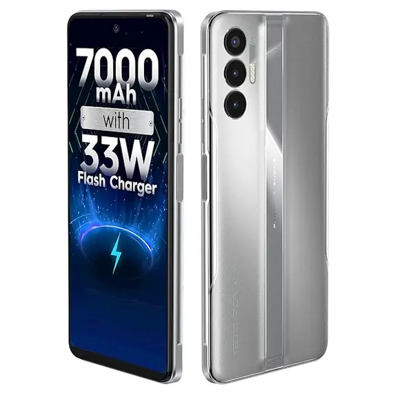 მობილური ტელეფონი TECNO Smartphone POVA-3 (LF7n) 6/128Gb NFC 2SIM Tech Silver (10032135) , 3 image - Primestore.ge