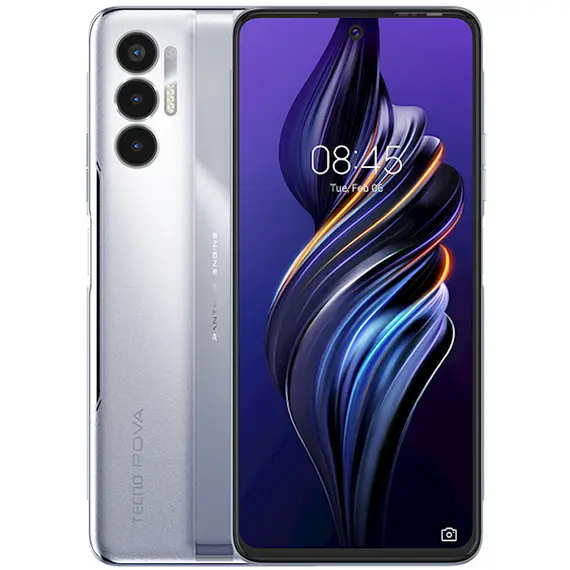 მობილური ტელეფონი TECNO Smartphone POVA-3 (LF7n) 6/128Gb NFC 2SIM Tech Silver (10032135)  - Primestore.ge