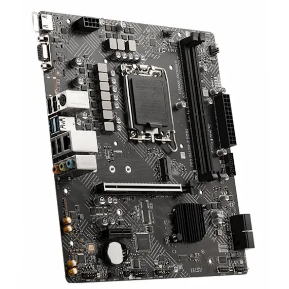 Motherboard MSI PRO_B660M-E_DDR4 s1700 B660 2xDDR4 M.2 HDMI-VGA ATX, 2 image