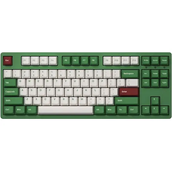 კლავიატურა Akko Keyboard  3087 Matcha Red Bean Gateron Pink, RU, Green  - Primestore.ge