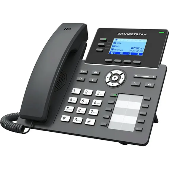IP ტელეფონი Grandstream GRP2604 Carrier-Grade IP Phones 3 lines 6 SIP accounts 10 BLF keys Dual 10/100/1000 Mbps , 3 image - Primestore.ge