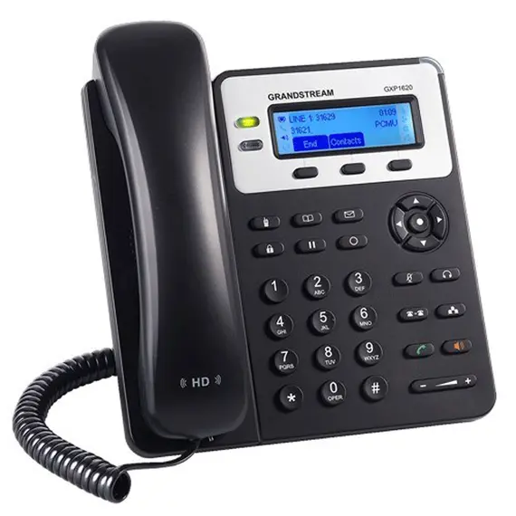 IP ტელეფონი Grandstream GXP1620 Small-Medium Business HD IP Phone 2 line keys with dual-color , 2 image - Primestore.ge