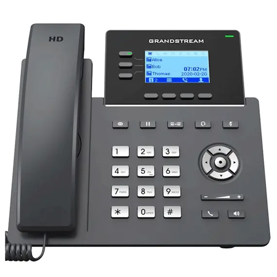 IP ტელეფონი Grandstream GRP2603P Carrier-Grade IP Phones 3 lines 6 SIP accounts Dual 10/100/1000 Mbps  - Primestore.ge
