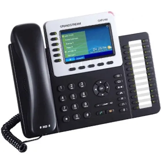 IP ტელეფონი Grandstream GXP2160 6-line Enterprise HD IP Phone 480x272 TFT color LCD 24+6 speed keys dual GigE , 2 image - Primestore.ge