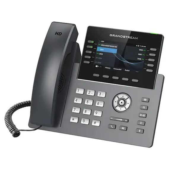IP ტელეფონი Grandstream GRP2615 Carrier-Grade IP Phones 10  line keys 5 SIP accounts 40 Digital BLF , 2 image - Primestore.ge