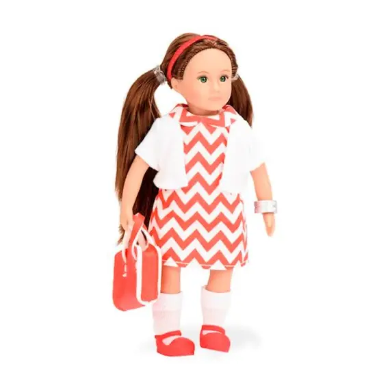 თოჯინის ტანსაცმელი LORI 6" DOLL CHEVRON DRESS , 3 image - Primestore.ge