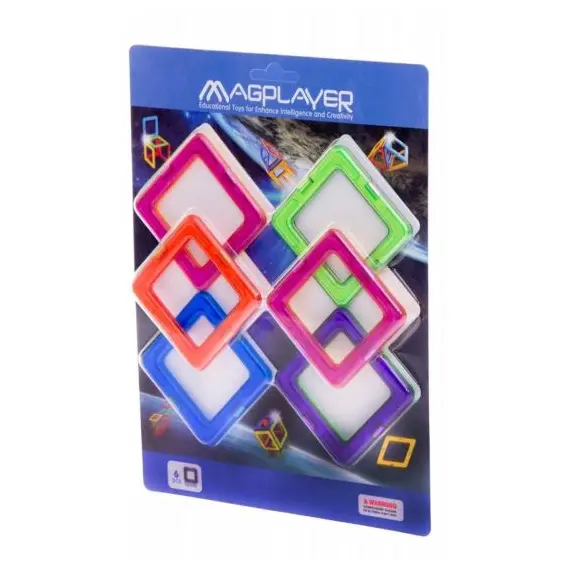 კონსტრუქტორი Magplayer Additional set of 6 e. MPC-6 , 2 image - Primestore.ge