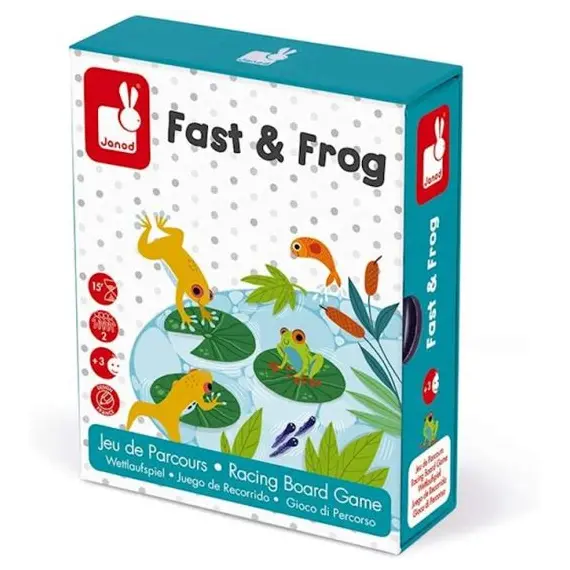 სამაგიდო თამაში Janod Racing board game - Fast & Frog  - Primestore.ge