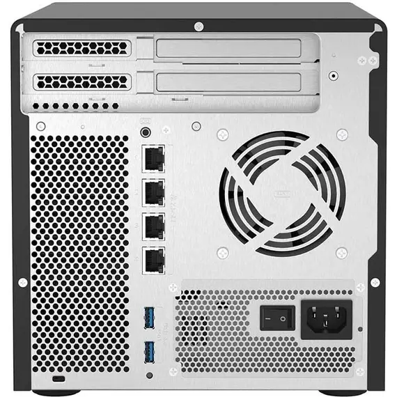 სერვერი 6-Bay QuTS hero NAS built-in 2 M.2 NVMe Gen3 x4 port SATA 6G Xeon D-1602 2.5GHz 8GB ECC RAM 4 x 2.5GbE  iSCSI RAID 01 5 6 10 5+spare 6+sp , 4 image - Primestore.ge