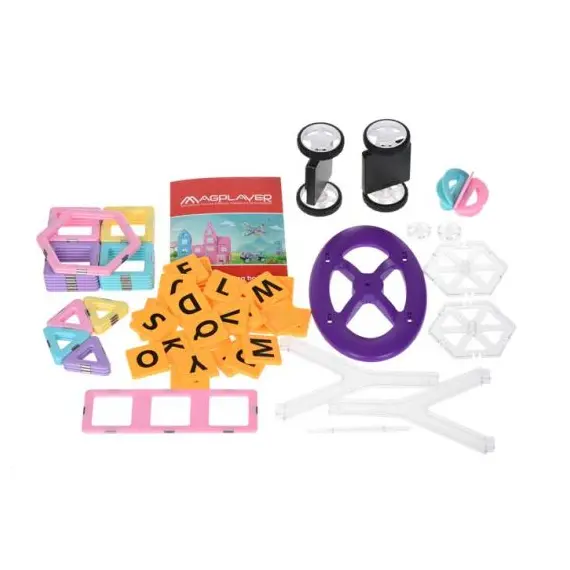 კონსტრუქტორი Magplayer Designer magnetic box set 81 e. MPT2-81 , 2 image - Primestore.ge