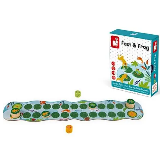 სამაგიდო თამაში Janod Racing board game - Fast & Frog , 2 image - Primestore.ge