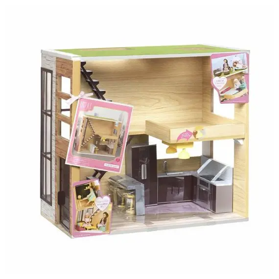 სათამაშო სახლი LORI LORI WOOD HOUSE FOR 6" DOLL LO37004Z  - Primestore.ge