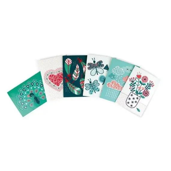ფერადი ბარათები Janod Stationery Set to Embroider , 2 image - Primestore.ge