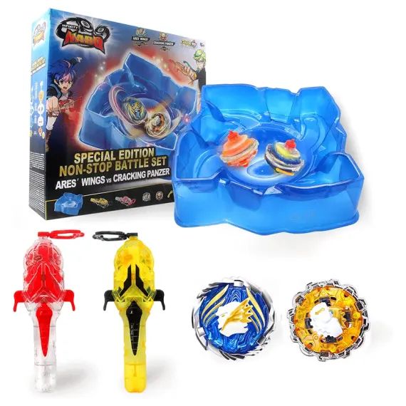 სათამაშო ნაკრები Auldey Infinity Nado V Special Edition Battle Set Ares' Wings vs Cracking Panzer  - Primestore.ge