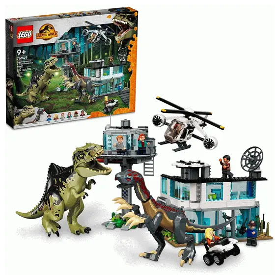 ლეგო LEGO Jurassic World Giganotosaurus & Therizinosaurus Attack 24  - Primestore.ge